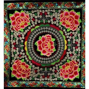 Quality Silk Embroidery Canvas Backing Cushion Cover / Pillow Case 16”x16”